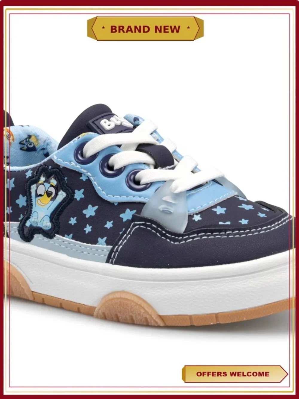 Bluey Toddler Boys Low Top Slip On Casual Sneaker